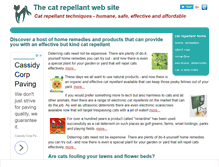 Tablet Screenshot of cat-repellant.info